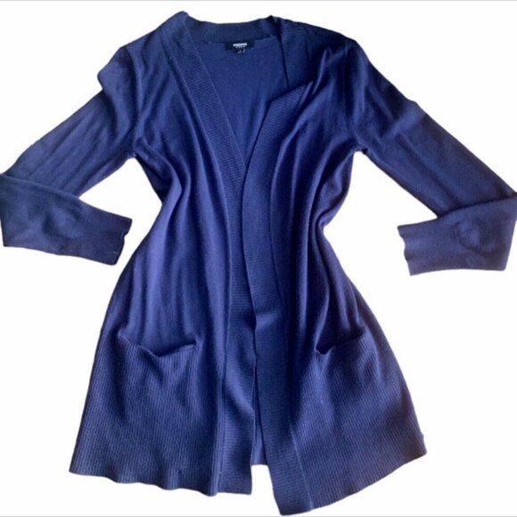Premise Studio Longline Open Cardigan Sweater Sz S Blue 125L - Picture 1 of 8
